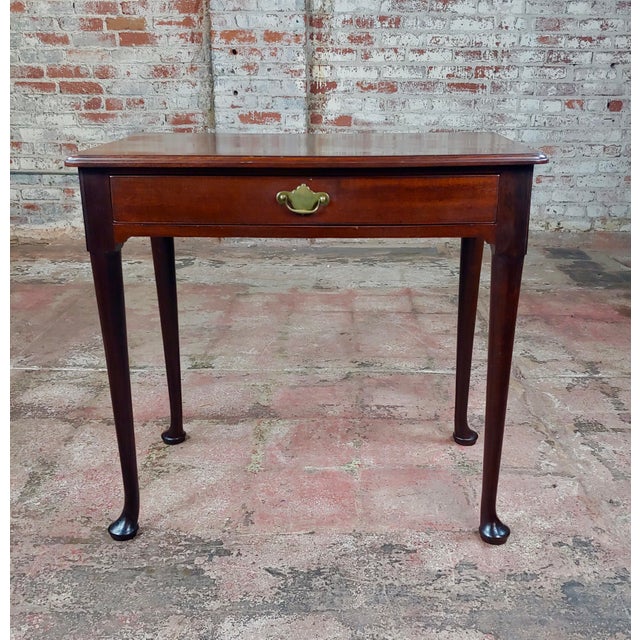 18th Century Antique English Queen Ann Mahogany Side Table Chairish
