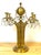 Vienna Secessionist Four-Light Gilt Metal & Crystal Candelabrum Austria, Circa 1900 An exceptional Vienna Secessionist...