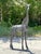 Late 20th Century Vintage Boho Monumental Patinated Bronze Giraffe Sculpture For Sale - Image 5 of 11