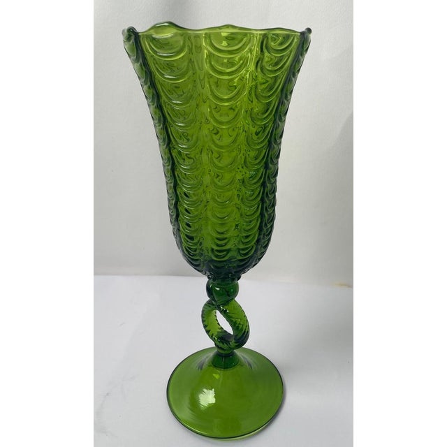Large Murano Glass Chalice in the style of Carlo Scarpa For Sale - Image 7 of 16