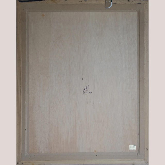 Manuel Rufi Gibert, Abstract Symbolic Composition, 1980s, Oil on Board For Sale - Image 8 of 11