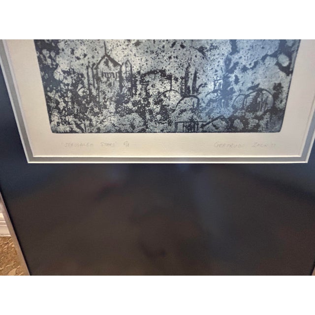 Abstract 1970s Gertrude Zack-Signed, Numbered Lithograph “Jerusalem Stars” For Sale - Image 3 of 7
