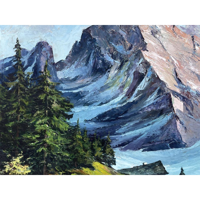 Anton Dembinski, Alpine Landscape, 20th Century, 1920s, Oil Painting For Sale - Image 7 of 16