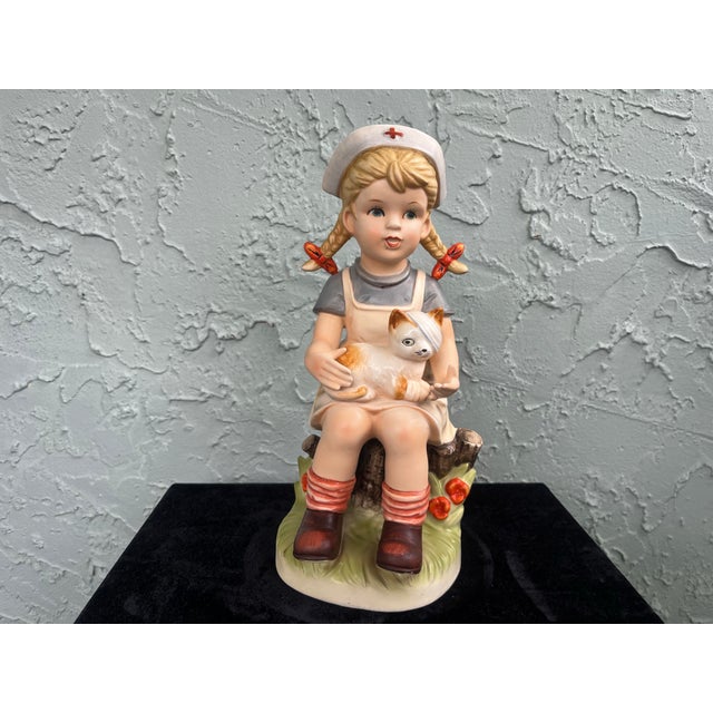 Mid-Century Modern Vintage Napcoware “Nurse Nancy” Our Children Figurine From Japan For Sale - Image 3 of 8
