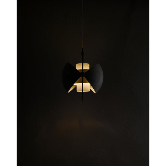 1960s Mid-Century Modern Danish Multi Lite Pendant Light by Louis Weisdorf for Lyfa Denmark, 1960s For Sale - Image 5 of 8