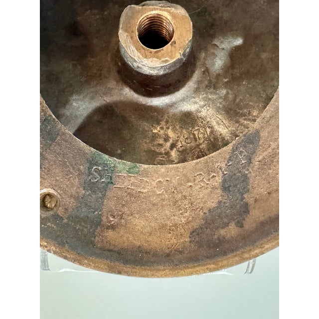 Bronze Midcentury Cast Bronze Rosette by Sheldow Mfg. Co. — Model R-1-P Architectural Finial For Sale - Image 8 of 8