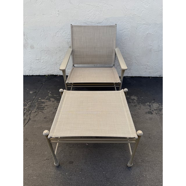 2020s Giati Designs Aprio Collection Outdoor Chairs + Ottomans, Set of Four For Sale - Image 5 of 12