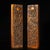 1990s Carved Rosewood Double Dragon & Flaming Pearl Paperweights / Decorative Panels - A Pair For Sale - Image 5 of 9