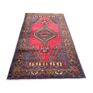 Vintage Turkish Vegetable Dye Prayer Rug 195x112cm