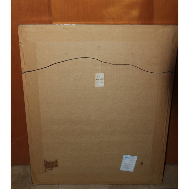 Blue Erte Signed Erte Serigraph 132/300 “Nature’s Vanity” Elegant Art Deco Frame Professionally Framed Gallery Tags For Sale - Image 8 of 17