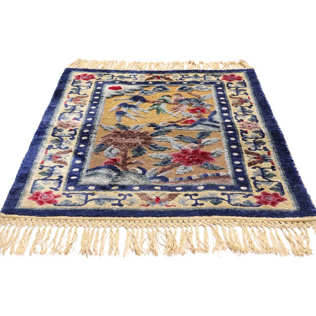 Chinese Antique Chinese Imperial Peking Rug, 02'07 X 04'01 For Sale - Image 3 of 10