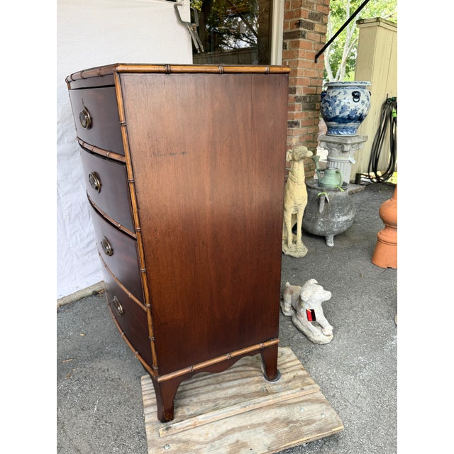 19th Century English Bowfront Chest of Drawers For Sale - Image 14 of 14