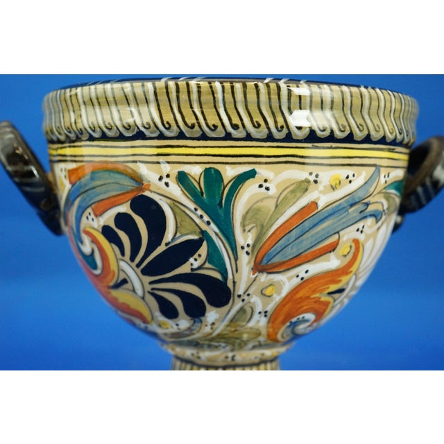 Vintage Vitrified Enamel Ceramic Cup Vase by MAR M.A.R. Pesaro, 1950s For Sale - Image 14 of 18