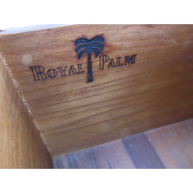 Mid Century Modern Royal Palm Solid Oak Long Low Dresser 5882 For Sale In Miami - Image 6 of 18