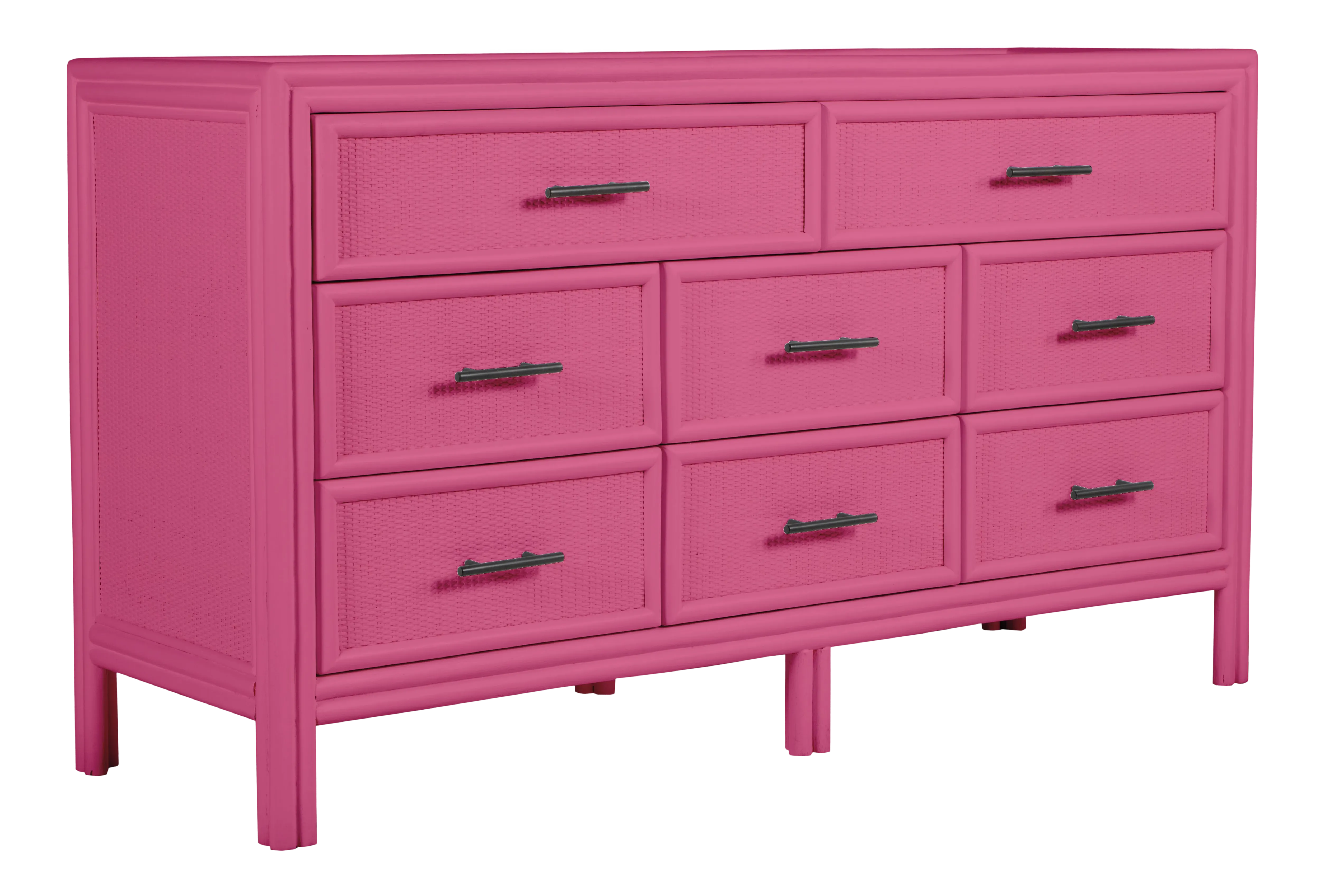 hot pink dresser for sale Dresser Credenza Tv Console Pink French Provincial Stripes Custom Furniture  Hand Painted Lacquer Nursery Bedroom Storage Closet Antique