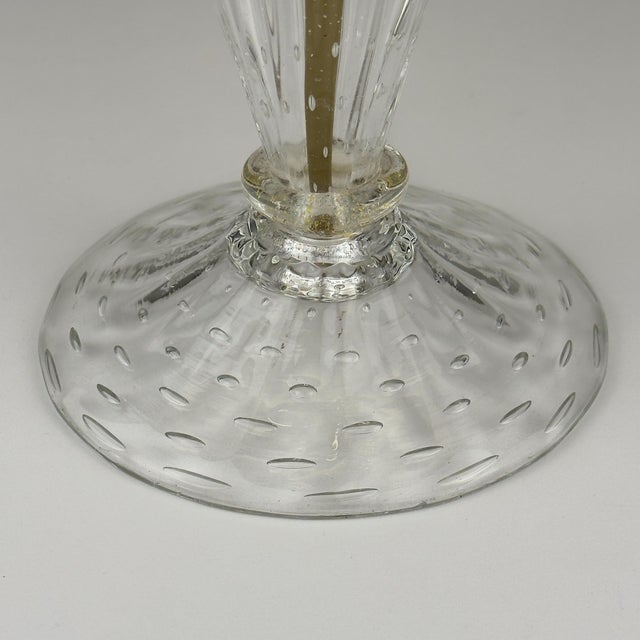 Murano Glass Table Lamp from Barovier and Toso, Italy, 1980s For Sale - Image 4 of 18