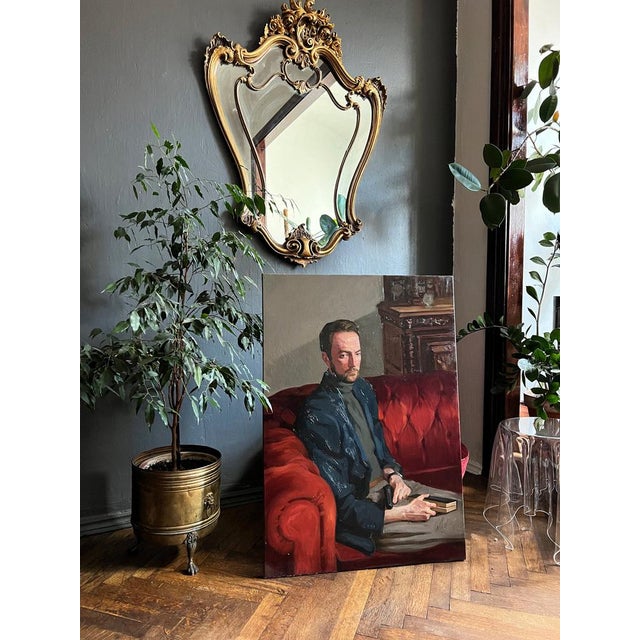 Male Portrait, 2021, Oil on Canvas For Sale - Image 6 of 10