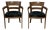 Pair of 1960s Danish Modern Walnut and Horsehair Armchairs For Sale