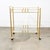 Mid-Century Modern 1960s Bar Cart Serving Trolley Brass Rolling Bar Glass 2 Tier Gold For Sale - Image 3 of 12
