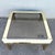 1980s Vintage Art Deco Gold and Smoked Glass Coffee Table For Sale - Image 5 of 8