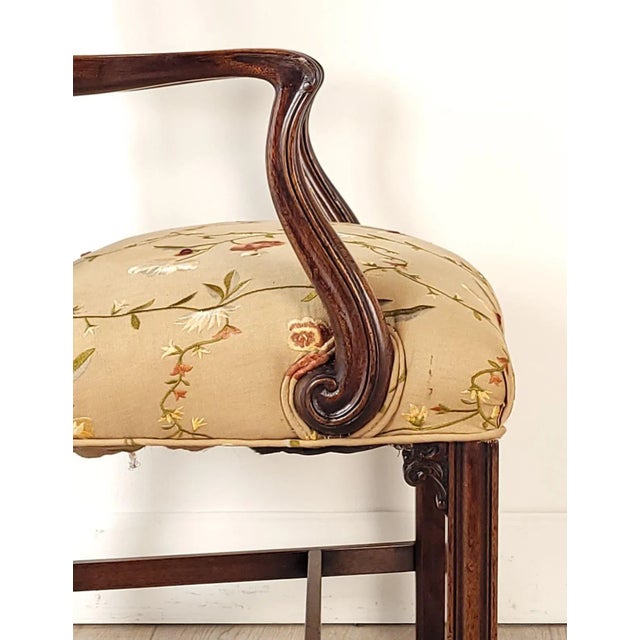 Victorian Chippendale Style Armchair For Sale - Image 9 of 9