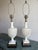 Vintage Fredrick Cooper Urn Lamps in Creamware Rope Lattice Pattern - a Pair For Sale - Image 6 of 18