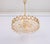 Large Gilt Brass and Crystal Chandelier attributed to Sciolari for Palwa, Germany, 1970s For Sale - Image 3 of 17
