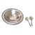 1950s Victorian Oneida Silver Plated Footed Serving Bowl 2 Community Plate Spoons, Usa- 3 Pieces For Sale