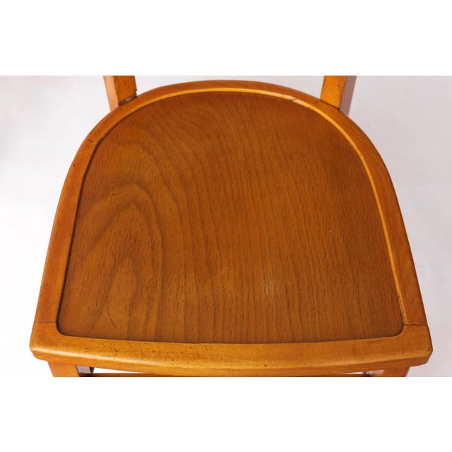 Wood Vintage Frankfurter Dining Chairs in Beech, Germany, 1960s, Set of 4 For Sale - Image 7 of 10