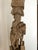 Yellow Tall Antique Burmese Carved Architectural Pole on Display Stand Southeast Asia For Sale - Image 8 of 10