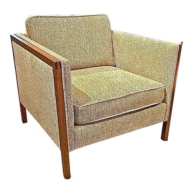 Tuxedo Back Club Chair in the Style of George Nelson for Herman Miller For Sale