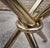 Beautiful Vintage Hollywood Regency Kitchen Table Brass Knot Base For Sale - Image 4 of 7