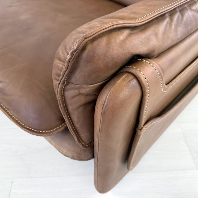 De Sede Ds61 Leather Two-Seat Sofa, 1960s For Sale - Image 13 of 18