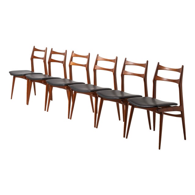 Habeo Boomerang Dining Chairs, Germany, 1960s, Set of 6 For Sale