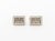 Pair of 18K White Gold and Diamond Cufflinks, designed as diamond set rectangular frames decorated with open work in the...
