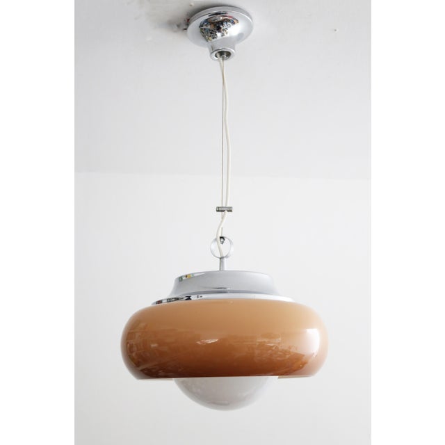 Mid-Century Modern Meblo Pendant Lamp from Guzzini, 1970s For Sale - Image 3 of 9