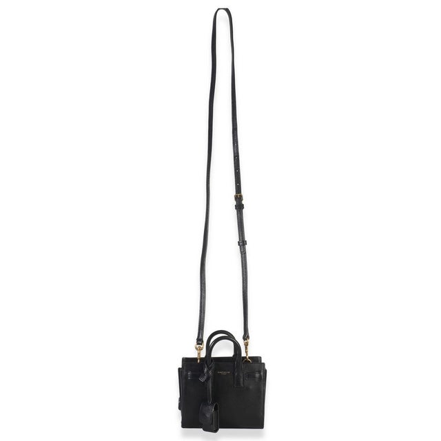 Black Black Smooth Calfskin Toy Sac Du Jour For Sale - Image 8 of 9