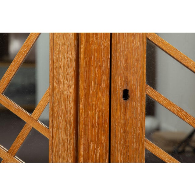 French Modernist Cerused Oak Sideboard Buffet Cabinet by Jean Claude Mahey For Sale - Image 11 of 18