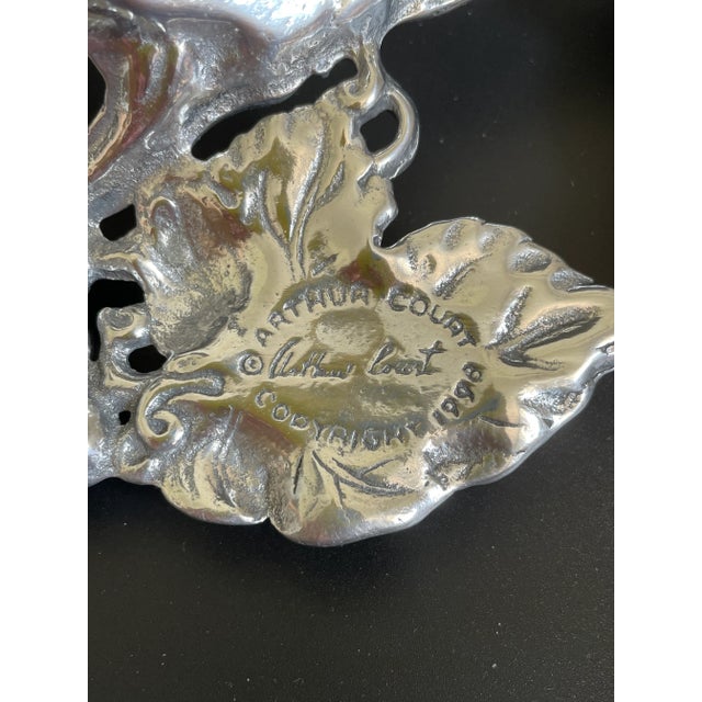 Arthur Court Arthur Court 1998 Grape Vine Casserole Holder Basket Platter For Sale - Image 4 of 6