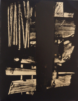 Pierre Soulages, Lithograph No. 9, Lithograph