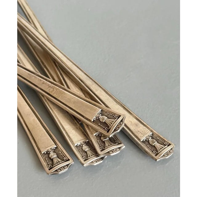 Art Deco Antique Silverplate Forks Holmes & Edwards Century Pattern Set of 6 For Sale - Image 3 of 7