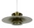 Brushed Metal Pendant Lamp by Frandesen Light, 1970s For Sale
