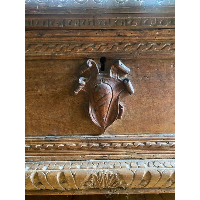 Antique Spanish Carved Wedding Chest For Sale - Image 10 of 10