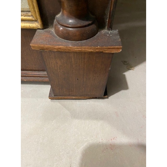 Wood Antique Mahogany Mirror For Sale - Image 7 of 7