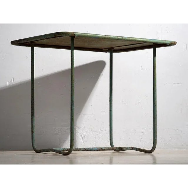 Mint green antique garden table (c.1920) #20 Approximate age: 150 years Material: Iron Origin: France Our antique garden...