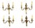 20th Century Louis XVI Bronze Wall Sconces, Set of 4 For Sale