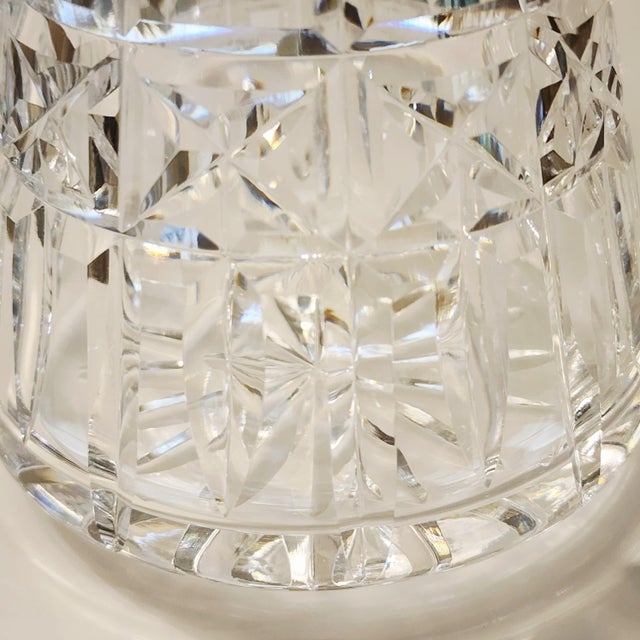 Glass 1960s Kylemore Cut Crystal Barware Wine Decanter & Stopper by Waterford For Sale - Image 7 of 9