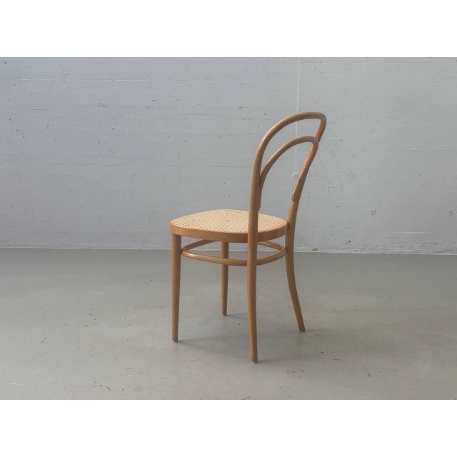 Bentwood Chair with Viennese Caning by Michael Thonet for Wohnbedarf, 1960s For Sale - Image 6 of 18