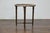 19th Century English Faux Bamboo Side Table with Zebra Hide Top and Casters For Sale - Image 10 of 12