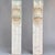 This is a pair of Italian Neo-Classical style antique carved marble pilasters or corbels. They have palmettes or shells...